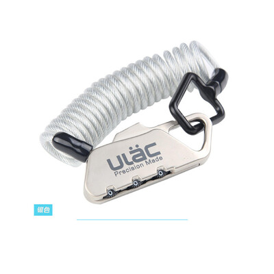 ULAC dviračio kombinuotas užraktas 1,2 m prailgintas spiralinis 3 skaitmenų kabelis, atstatomas iš naujo lengvo dydžio nešiojamų dviračių priedai