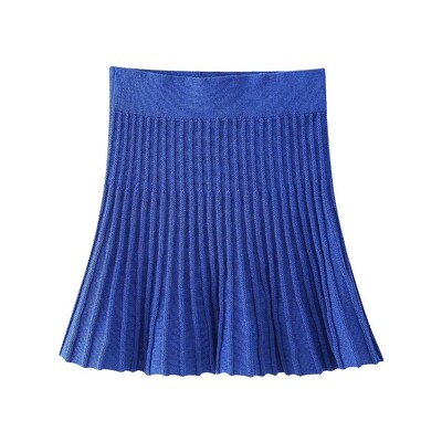 Laxsesu kardigani Kompleti Ženski pulover Jednoredno kopčanje O-izrez Odijelo Jesen 2024. Nova moda Ženske suknje A-kroja Dvodijelni