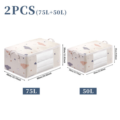 4/2/1 DB paplan tárolótáska nagy kapacitású válogatótáskák ruhák paplantakaró porálló szekrény ágy alatti nedvességálló rendszerező