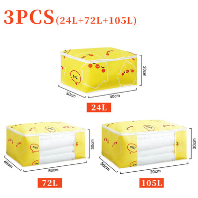 4/2/1 DB paplan tárolótáska nagy kapacitású válogatótáskák ruhák paplantakaró porálló szekrény ágy alatti nedvességálló rendszerező