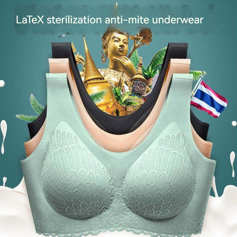 Plānas mežģīnes bez tērauda gredzena, kas paredzētas grūtniecēm, kas baro bērnu ar krūti, ērts krūšturis bez izsekojamības vestes stila