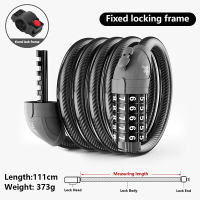 Xunting Bicycle 5ψήφιος κωδικός Cable Lock Mountain Bike Road Lock Αντικλεπτικό συνδυασμός Αριθμός Κωδικός Αξεσουάρ ποδηλάτου ασφαλείας