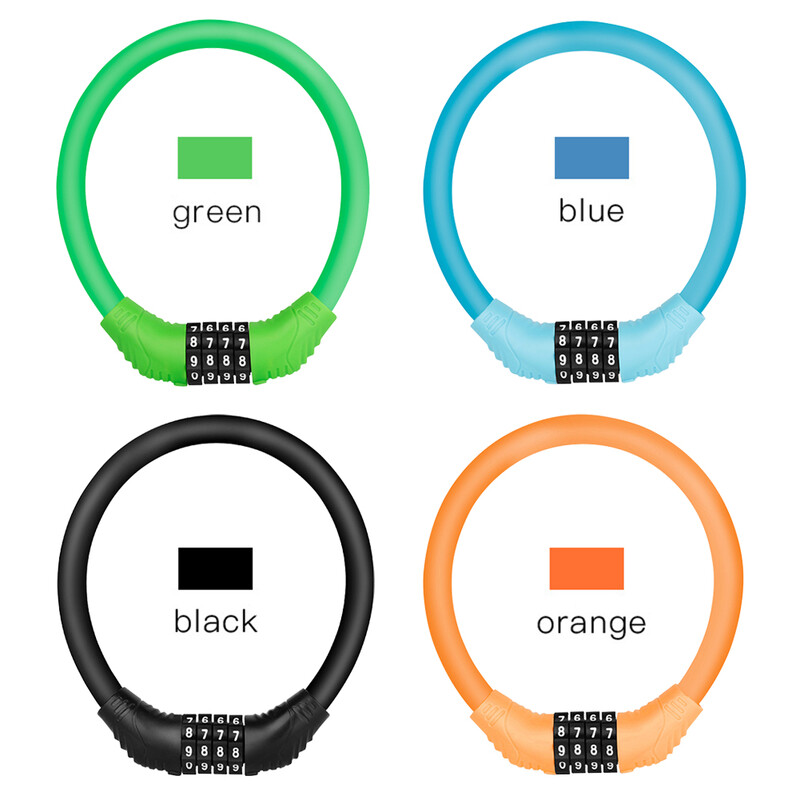 1gab velosipēda slēdzenes stieple riteņbraukšanai stipra tērauda troses slēdzene MTB šosejas velosipēda pretaizdzīšanas drošības drošības bloķēšanas aprīkojums