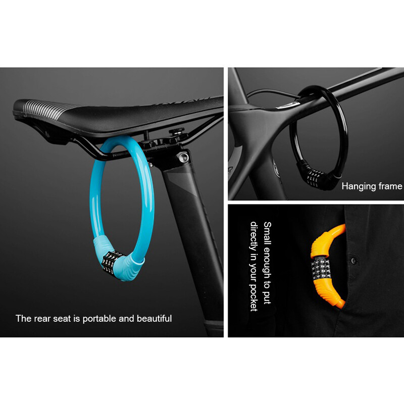 1gab velosipēda slēdzenes stieple riteņbraukšanai stipra tērauda troses slēdzene MTB šosejas velosipēda pretaizdzīšanas drošības drošības bloķēšanas aprīkojums