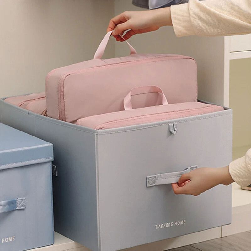 Lielas ietilpības drēbju glabāšanas soma Ūdensnecaurlaidīgs skapis, drēbju skapja organizators Segas spilvenu segas organizators Putekļu necaurlaidīgs gultas piederums