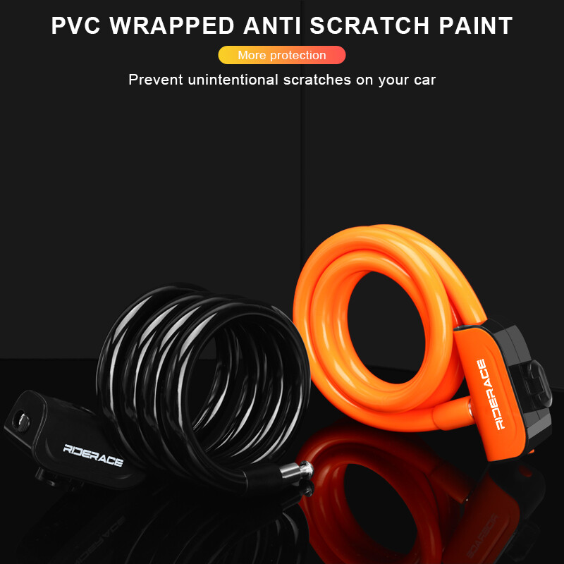 RIDERACE kerékpár kábelzár hegyikerékpár hordozható lopásgátló gyűrűs zár nagy biztonságú robogóhoz elektromos e-bike országúti kerékpározáshoz