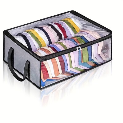 1 buc/2 buc Sac de praf pentru depozitarea pălăriilor Capacitate mare pentru diferite tipuri. Capac din plastic transparent și menține forma ferestrei Curățarea pălăriilor