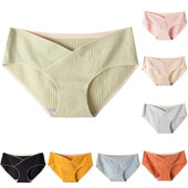 Prugaste jacquard pamučne gaćice s niskim strukom na trbuhu za trudnice Bešavne donje rublje veće veličine za trudnice Ženske trudničke gaćice