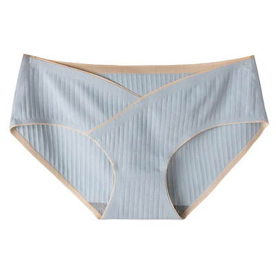 Prugaste jacquard pamučne gaćice s niskim strukom na trbuhu za trudnice Bešavne donje rublje veće veličine za trudnice Ženske trudničke gaćice