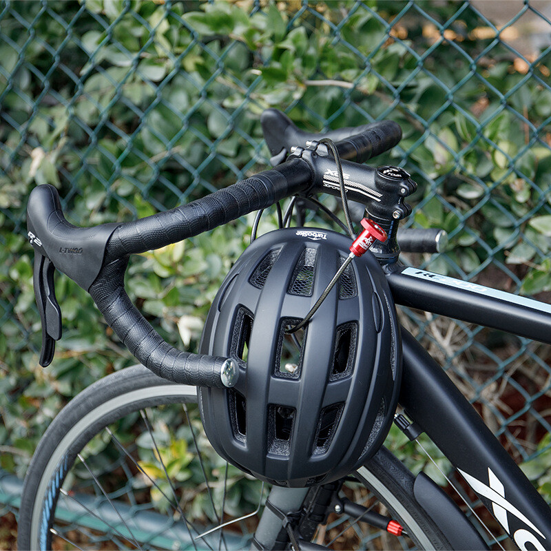 Velosipēda slēdzene Kalnu velosipēda šosejas velosipēda slēptā tērauda kabeļa slēdzene Pārnēsājama ķiveres slēdzene Atslēgas slēdzene Pretaizdzīšanas slēdzene Velosipēdu braukšanas piederumi