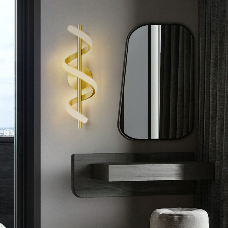 Modernus kūrybingas LED sieninis šviestuvas sieninis židinys Svetainė Valgomasis Palėpė Virtuvė Miegamasis Prie lovos Darbo kambarys Namų dekoro lempa Šviestuvas