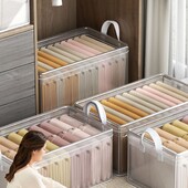 Σουτιέν εσωρούχων PVC Κουτί αποθήκευσης Αναδιπλούμενο πολυλειτουργικό ντουλάπι Συρτάρι Οργανωτές Μεγάλης χωρητικότητας Διαφανές