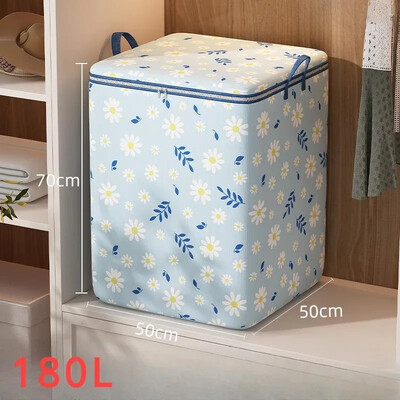 Kutija za pohranu s uzorkom tratinčica od 1 komada, organizator s patentnim zatvaračem velikog kapaciteta, svestrani spremnik otporan na prašinu, torba za pohranu odjeće