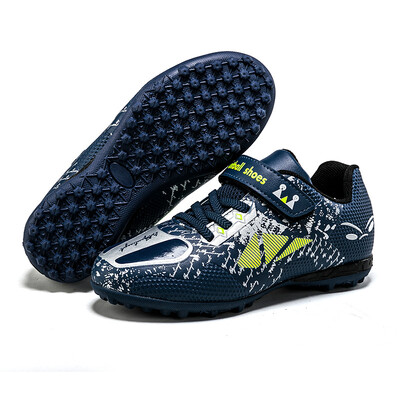 Gyerek focicipő futballcipő gyerek fiú lány tornacipő új bőr magas szárú futballkapcsok edzés kültéri horog és hurok