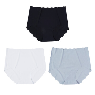 3 komada/komplet Bešavno donje rublje za trudnice Nevidljive gaćice Ultra-tanke visoke struke jednobojne, udobno i mekano donje rublje
