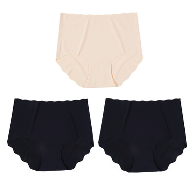 3 komada/komplet Bešavno donje rublje za trudnice Nevidljive gaćice Ultra-tanke visoke struke jednobojne, udobno i mekano donje rublje