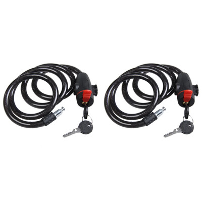 90 cm universāla pretaizdzīšanas tērauda spoles kabeļa motocikla slēdzene Izturīga velosipēda atslēga ar galvenajiem motocikla piederumiem Moto Security