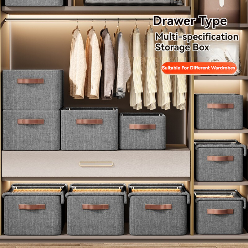 Πτυσσόμενο κουτί αποθήκευσης ρούχων με καπάκι Πολυλειτουργικό κουτί αποθήκευσης ντουλάπας για πουλόβερ Εσώρουχα Οργανωτική ντουλάπα σπιτιού