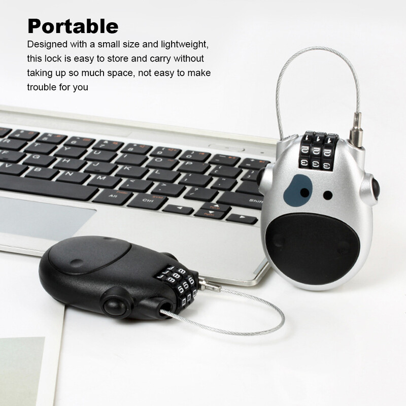 Cască Blocare codificată Cablu telescopic de oțel Motocicletă Combinație Lacăt Antifurt Parolă Instrument de blocare a roții