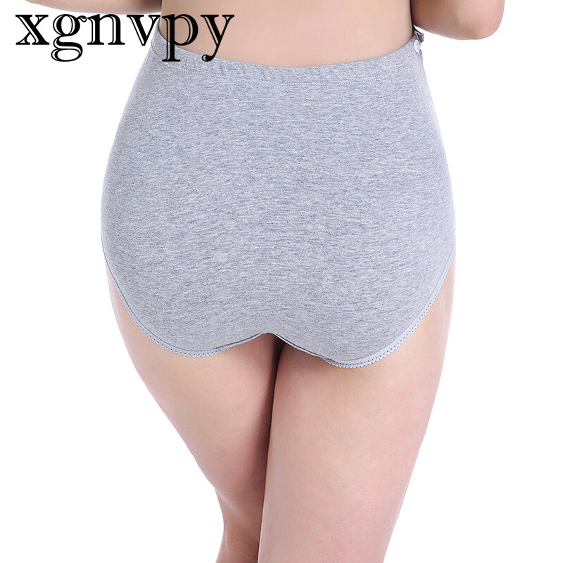 xgnvpy Veliko donje rublje za trudnice, prozračno bešavno donje rublje s visokim strukom, podesivim slatkim crtićima za trudnice