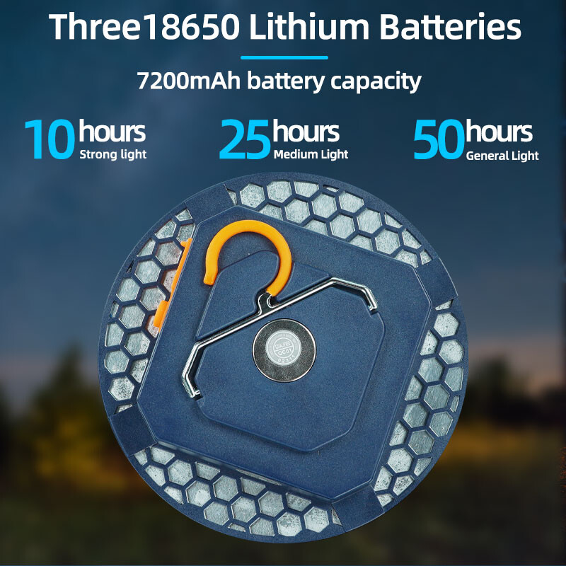 Palapinės šviesos įkraunamas žibintas, nešiojamasis avarinis naktinio turgaus apšvietimas, lauko stovyklavimo lemputės žibintuvėlis, namų avarinis šviesos diodas