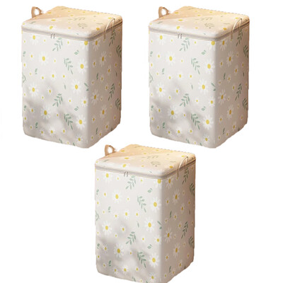 Karikatūras margrietiņu raksta uzglabāšanas kaste liela ietilpība rāvējslēdzēja organizators Daudzpusīgs putekļu necaurlaidīgs konteiners apģērbu uzglabāšanas soma