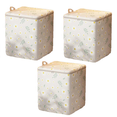 Karikatūras margrietiņu raksta uzglabāšanas kaste liela ietilpība rāvējslēdzēja organizators Daudzpusīgs putekļu necaurlaidīgs konteiners apģērbu uzglabāšanas soma