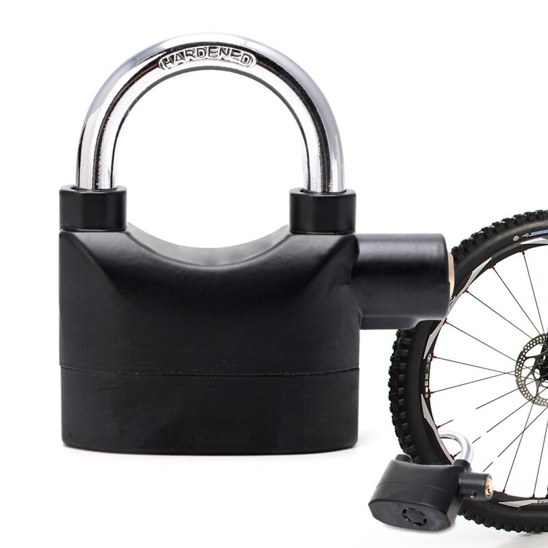 Lacăt cu alarmă cu sirenă rezistent la apă. Blocare cu alarmă pentru motocicletă cu fascicul scurt