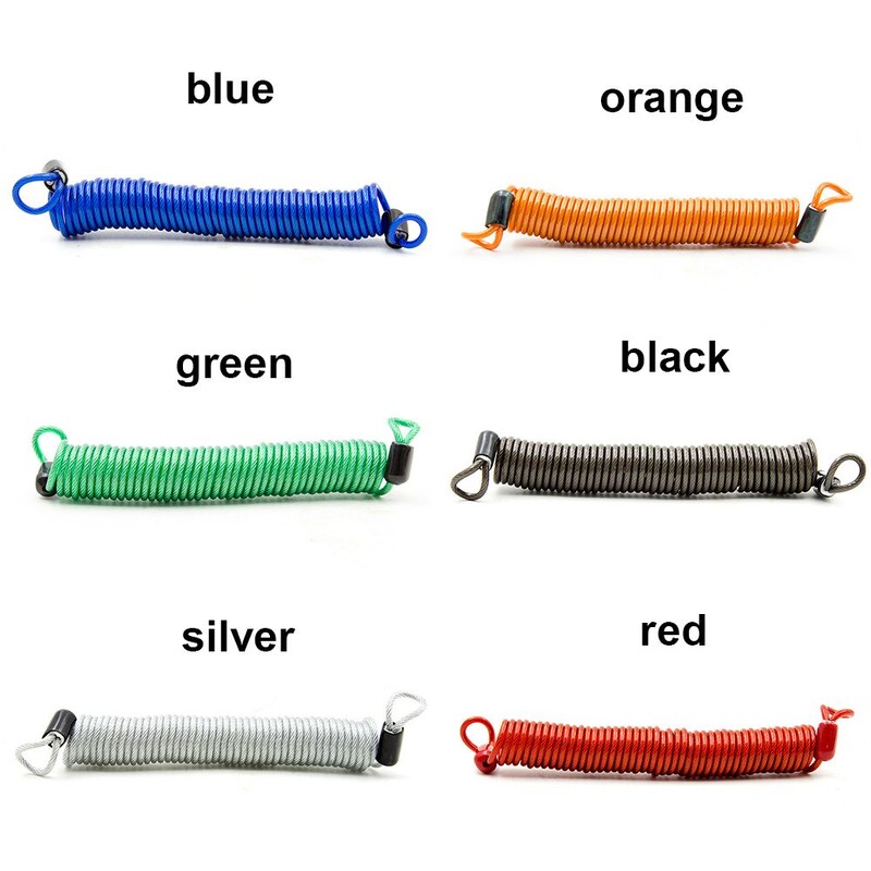 2,5 m biztonsági kábel sisak drót kerékpárzár kötél tárcsafék lopásgátló biztonsági emlékeztető motorkerékpár riasztó merész rugó