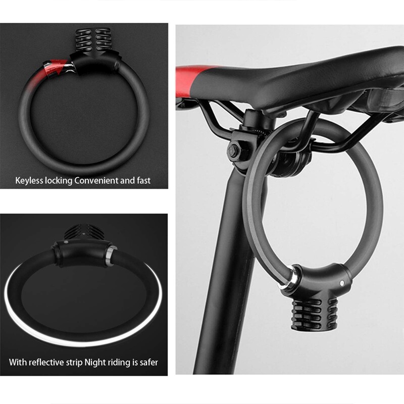 Protuprovalne brave s lozinkom Prijenosni sigurnosni lanac Prstenovi Brava za bicikl Reflektirajuće trake Sjedalo bicikla za motocikl Čelična sajla za bicikl
