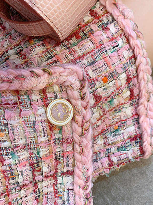 Y2k vilnas maisījuma eleganti svārki, 2 dab. Korejas vienrindas tvīda īss mētelis Conjuntos modes A līnijas vilnas īss Falda apģērbs