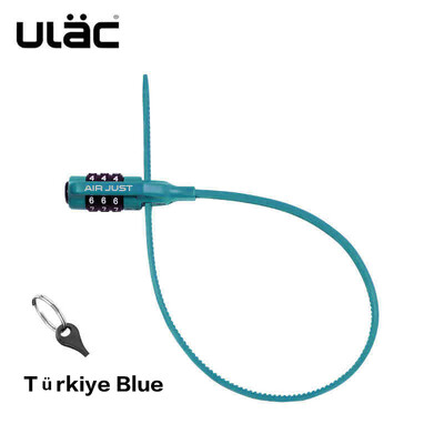 ULAC Ciclism Blocare cu parolă din 3 cifre MTB Bicicletă de drum Blocare portabilă pentru cască din aliaj de zinc Blocare de siguranță pentru bicicletă Antifurt Cod combinat