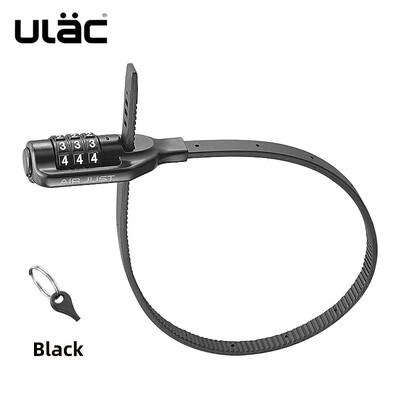 ULAC Ciclism Blocare cu parolă din 3 cifre MTB Bicicletă de drum Blocare portabilă pentru cască din aliaj de zinc Blocare de siguranță pentru bicicletă Antifurt Cod combinat