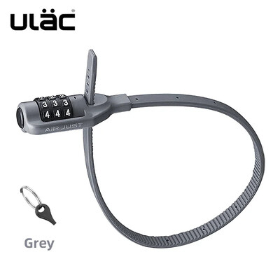 ULAC Ciclism Blocare cu parolă din 3 cifre MTB Bicicletă de drum Blocare portabilă pentru cască din aliaj de zinc Blocare de siguranță pentru bicicletă Antifurt Cod combinat