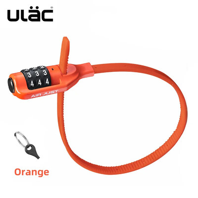 ULAC Ciclism Blocare cu parolă din 3 cifre MTB Bicicletă de drum Blocare portabilă pentru cască din aliaj de zinc Blocare de siguranță pentru bicicletă Antifurt Cod combinat