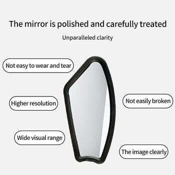 ThinkRider Bike Wide Range Reflector Back Sight Reflector Регулируем ляв скутер E Bike Mirror Велосипед Кормило Огледало за обратно виждане