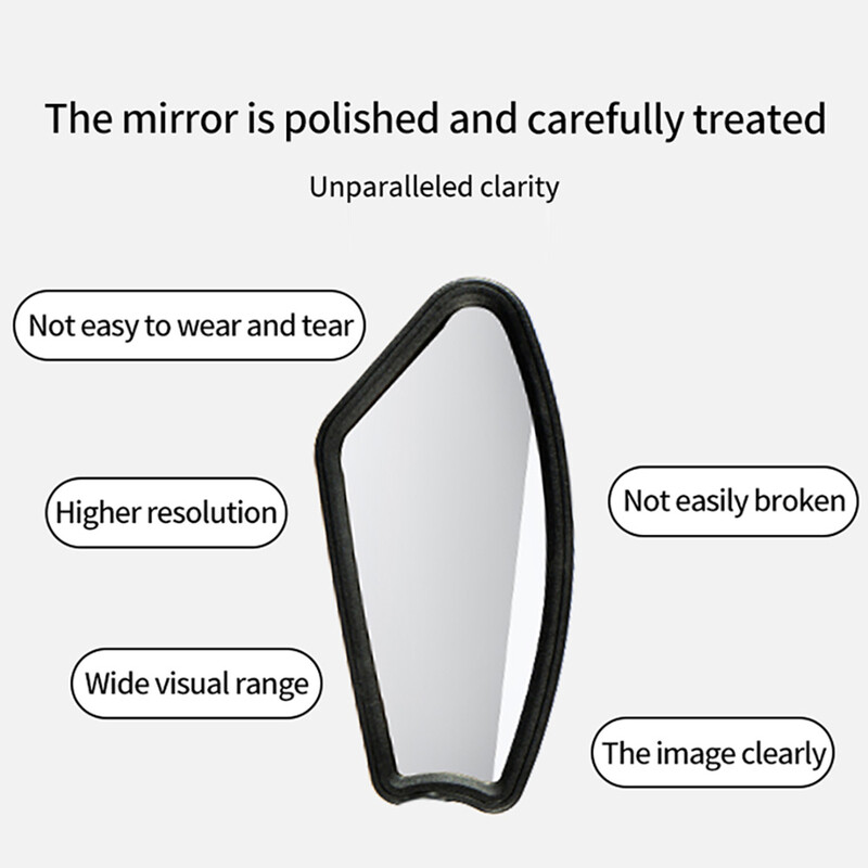 ThinkRider Bike Reflector cu gamă largă de vedere din spate Oglindă reglabilă pentru scuter stânga pentru bicicletă electrică Ghidon pentru bicicletă Oglinda retrovizoare