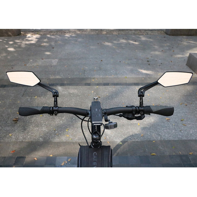 Kerékpár hátsó visszapillantó tükör Kerékpár Kerékpározás Tiszta, széles hatótávolságú hátsó irányzék Visszapillantó reflektor Állítható kormány bal jobb oldali tükör