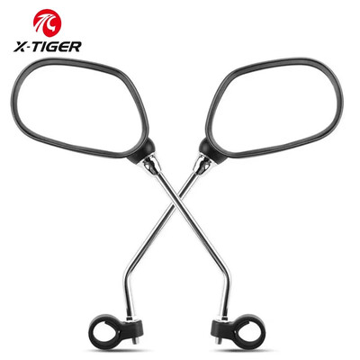 X-TIGER Bike Rear View Mirror Ρυθμιζόμενος ευρυγώνιος 360D Καθρέφτης τιμονιού ποδηλάτου περιστροφής για μοτοσικλέτα βουνού 2 μονάδες
