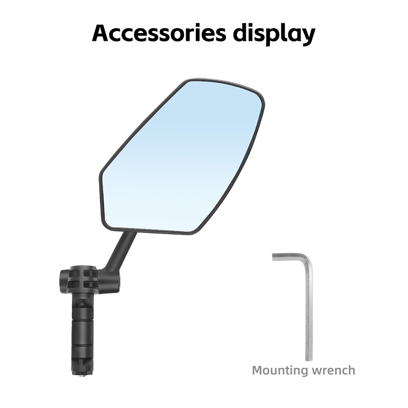 WEST BIKING dviračio vairo galinio vaizdo veidrodėlis 1vnt saugaus reguliuojamo pasukamo veidrodėlio skaidrus Mtb plento dviračių priedai