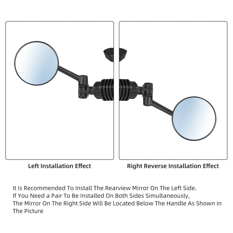 WEST BIKING velosipēda spogulis pret atspīdumu stūres gals 360 atpakaļskata spogulis platleņķa augstas izšķirtspējas velosipēda drošības sānu spogulis