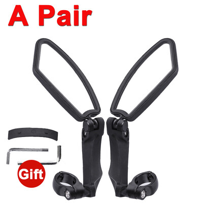 Καθρέπτης οπισθοπορείας ποδηλάτου Bike Cycling Καθαρή ευρεία εμβέλεια πίσω όψη Ανακλαστήρας οπισθοπορείας ρυθμιζόμενος τιμόνι Αριστερός δεξιός καθρέφτης