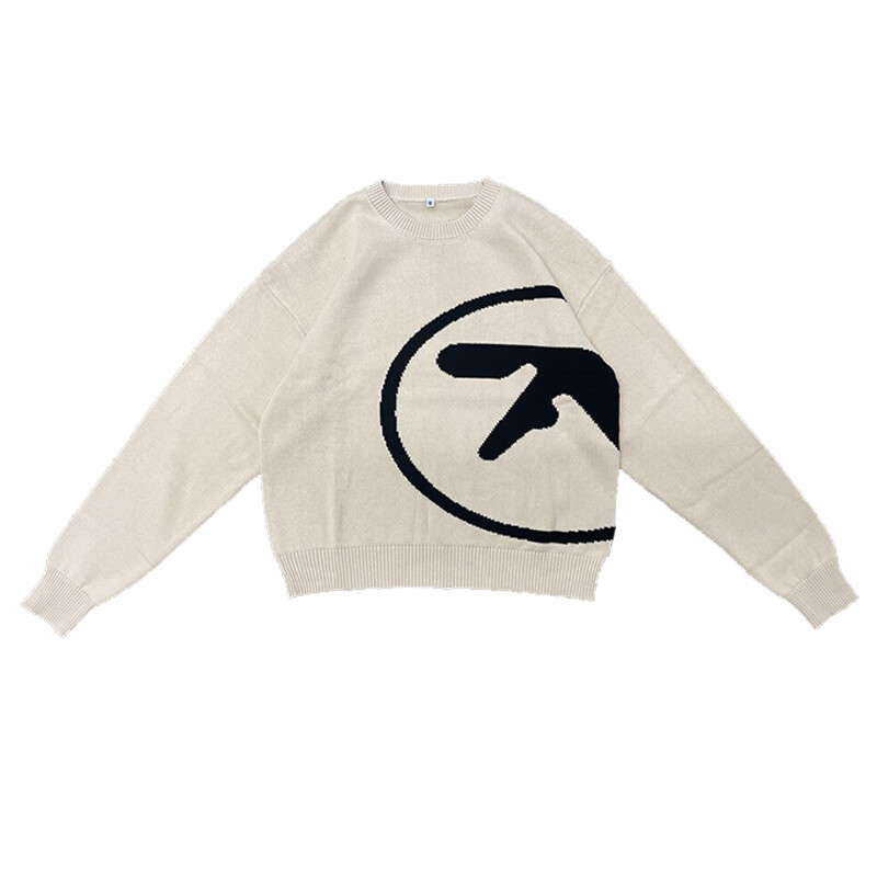 Ženski pulover Aphex Twin Knit Y2k Jesenski pulover Majice dugih rukava Vintage pletenina Džemper Ulična korejska ženska odjeća