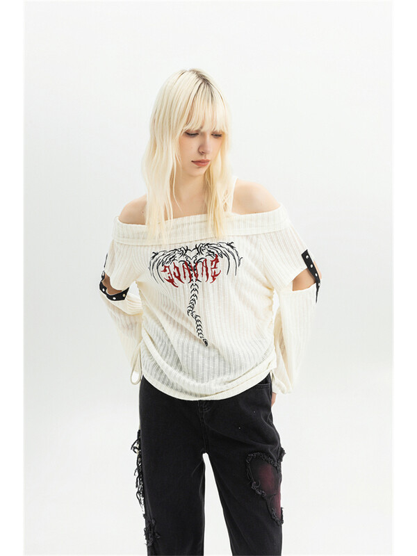 Naiste prindiga Pullover Kootud kampsun Harajuku Korea Y2k pikkade varrukatega Oversize kampsunid Kampsunid Vintage 2000ndate riided 2024 sügis