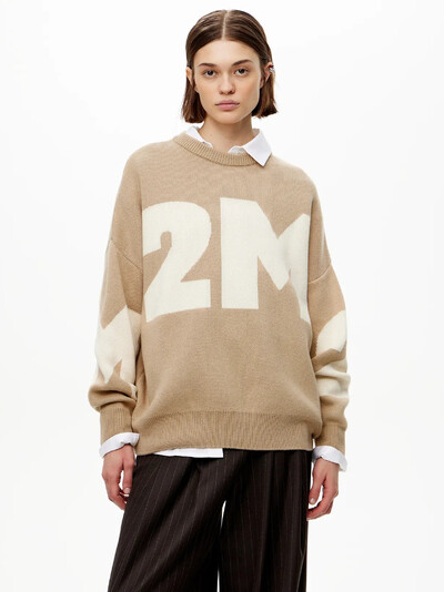 Pletene nove europske, američke i ruske popularne jesenske i zimske široke veste s okruglim izrezom