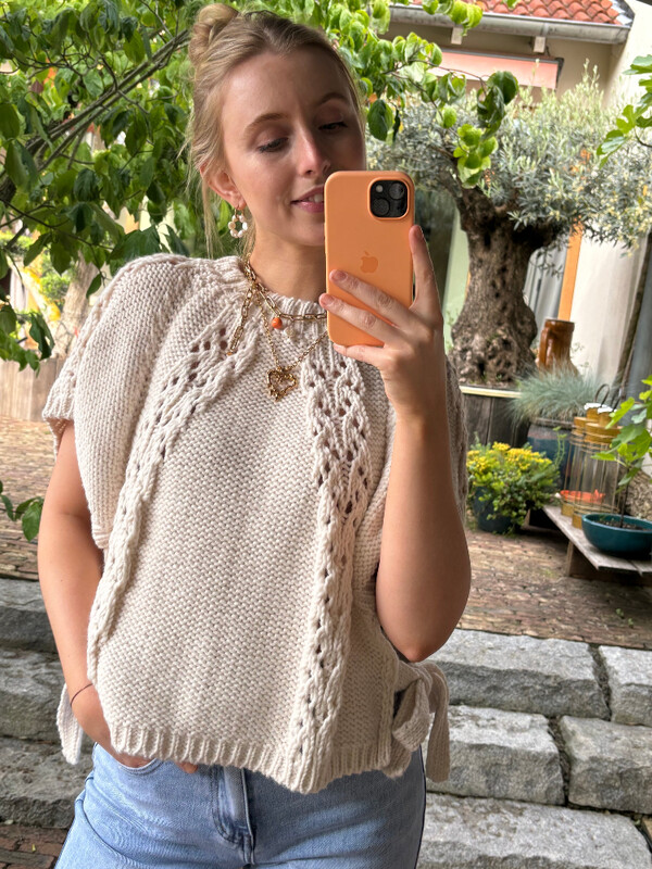 Κομψό πλεκτό γυναικείο πουλόβερ με φαρδιά λαιμόκοψη και κοντό μανίκι πουλόβερ 2024 Φθινοπωρινό casual μασίφ πανωφόρι πανωφόρι