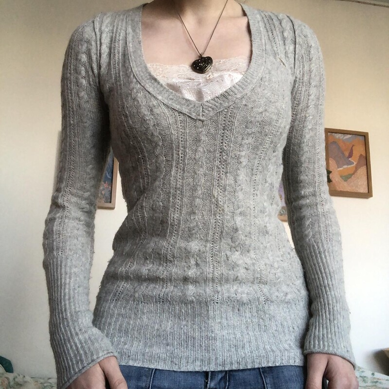 Haine de toamnă pentru femei 2k anii 90 pulover Fairycore cu decolteu în V Topuri cu mâneci lungi Estetică vintage Tricoturi pentru femei Pulovere subțiri pentru femei