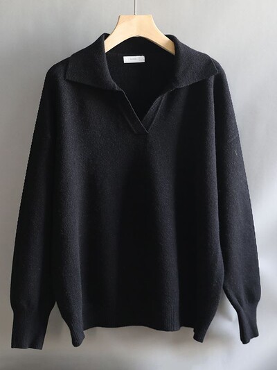 guler polo, toamnă, iarnă, pulover, pulover, pentru femei, 2022, largi, gros, din cașmir, pulover pentru femei, pulover supradimensionat