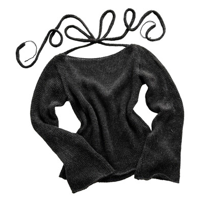 Xingqing y2k Pulóverek Női Grunge Ruhák Egyszínű vállról Hosszú ujjú Pulóver Kötött felsők 2000-es évek Ruházat Utcai ruházat