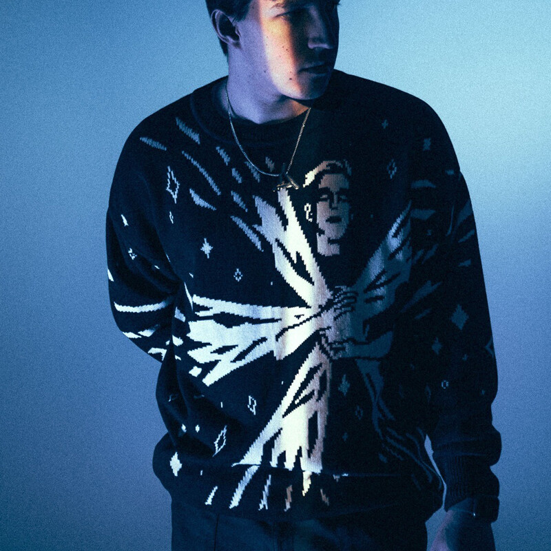 Πλεκτό πουλόβερ Hip Hop Streetwear Ανδρικά Γυναικεία γοτθικό vintage μοτίβο Top Goth Πουλόβερ υπερμεγέθη πουλόβερ Χειμερινό πουλόβερ Harajuku